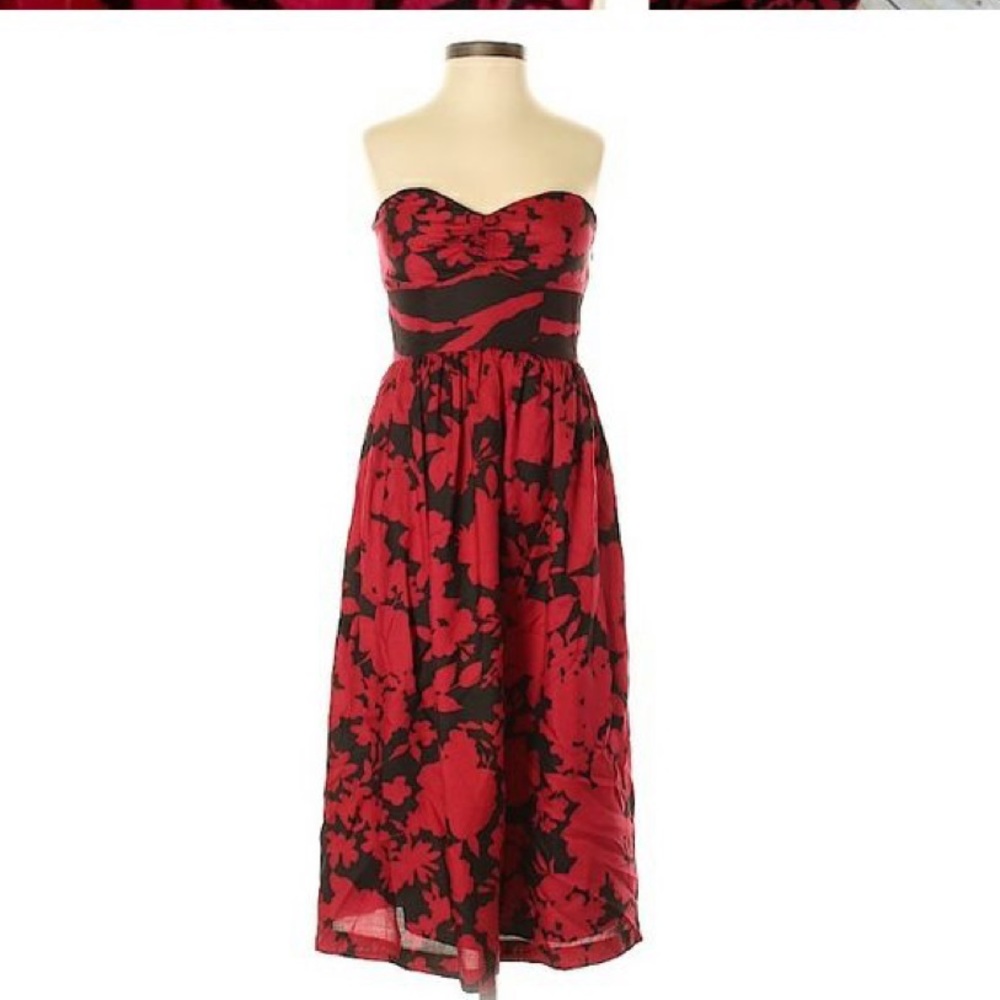 Tibi Silk Fit & Flare Dress